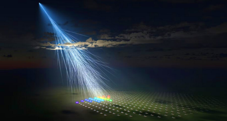 Raio cósmico raro e com alta concentração de energia é detectado caindo na Terra