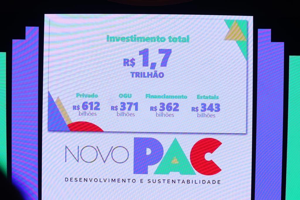 Números do Novo PAC foram anunciados em março pelo presidente Lula - Foto: Diego Peres/Secom