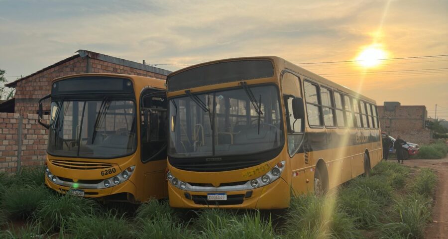 TO Ônibus escolares furtados em Luzimangues são encontrados no Pará