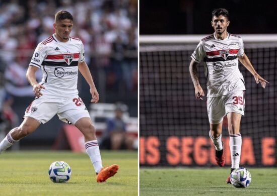 Beraldo e Pablo Maia reforçam o São Paulo para o jogo diante do Fluminense - Foto: Reprodução/Instagram @lberaldo_ @pablo_maia02