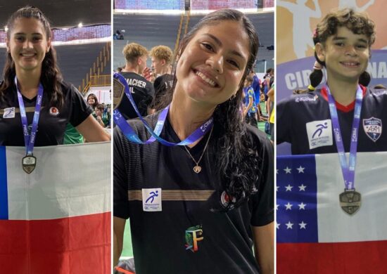 Trio feminino do Programa ‘Manaus Olímpica’ conquistam medalha bronze no Campeonato Brasileiro Interclubes de Badminton - Foto: Divulgação/FME