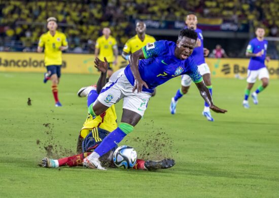 Vini Jr. desfalca a Seleção no próximo jogo após sofrer lesão durante partida contra a Colômbia - Foto: Reprodução/CBF