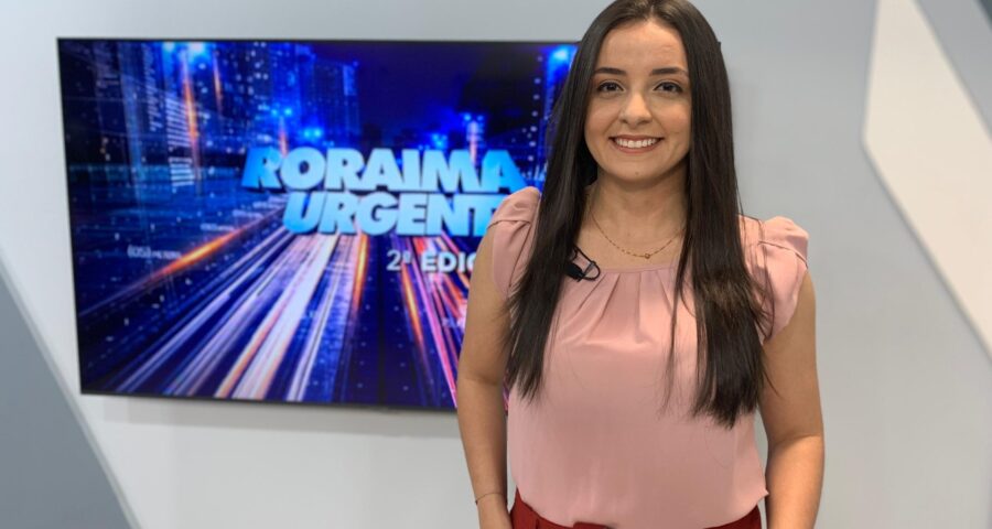 O jornal Roraima Urgente 2ª Edição é apresentado por Jussara Beserra – Foto: Reprodução/Band Roraima