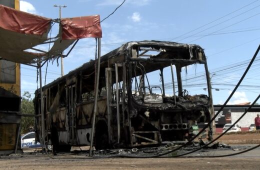 Transporte coletivo pega fogo na Região Sul de Palmas