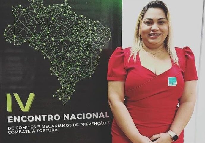 Luciane Barbosa Farias durante reunião no Ministérios dos Direitos Humanos e da Cidadania - Foto: Reprodução/Instagram @luhfariasoficial