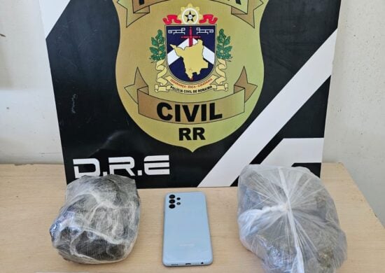 Produtos do tráfico apreendidos pela Polícia Civil de Roraima - Foto: PCRR