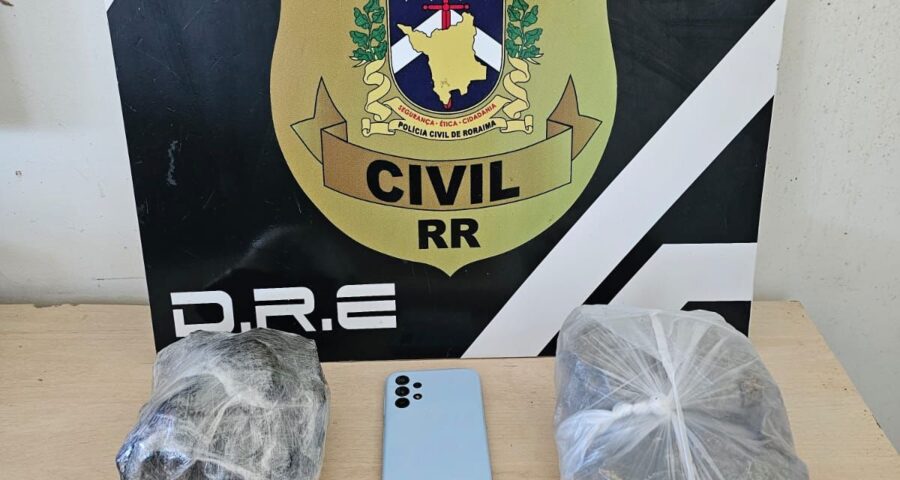 Produtos do tráfico apreendidos pela Polícia Civil de Roraima - Foto: PCRR