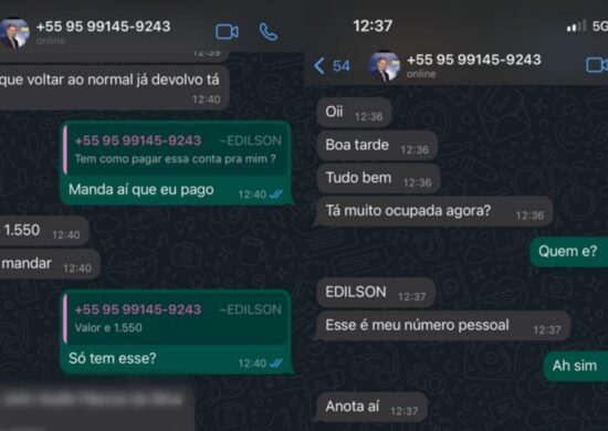 Perfil no WhatsApp se passa por vice-governador de Roraima Edilson Damião - Imagem: Arquivo