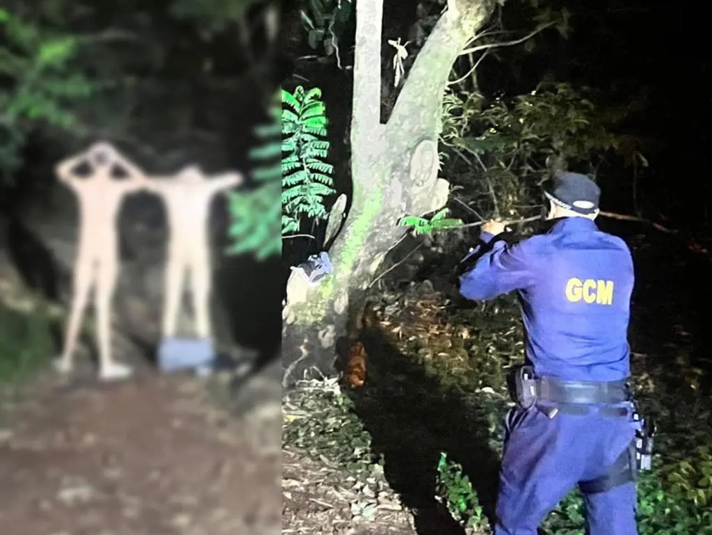 Homens fazendo sexo em bosque são flagrados por Guarda Metropolitana de Goiânia