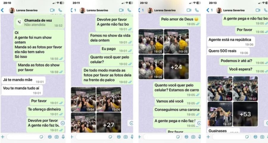 Ladrão rouba celular de fã da Taylor Swift e envia fotos de show para ela