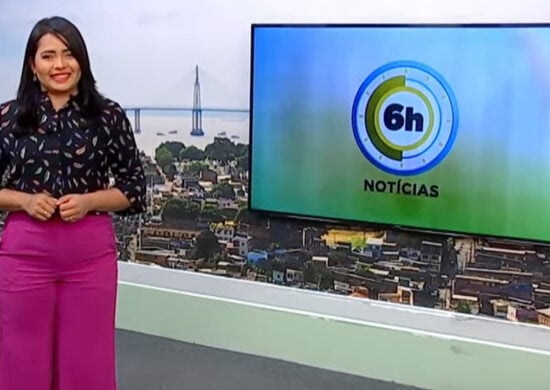 Jornal 6h Notícias foi apresentado por Luana Lima – Foto: Reprodução/TV Norte Amazonas