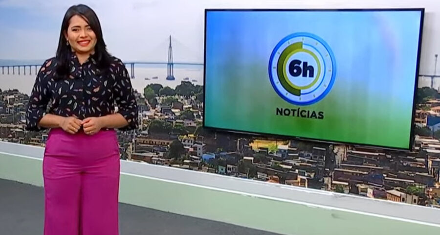 Jornal 6h Notícias foi apresentado por Luana Lima – Foto: Reprodução/TV Norte Amazonas