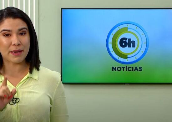 Jornal 6h Notícias foi apresentado por Bárbara Mitoso – Foto: Reprodução/TV Norte Amazonas