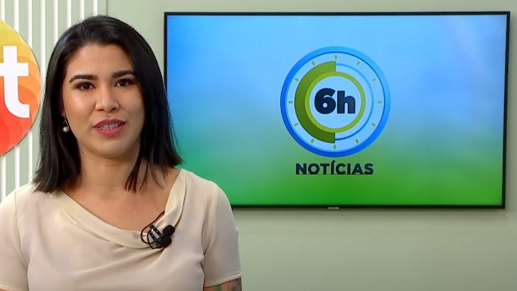 Jornal 6h Notícias foi apresentado por Bárbara Mitoso – Foto: Reprodução/TV Norte Amazonas