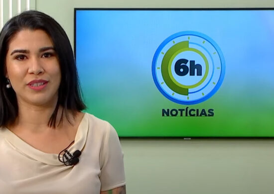 Jornal 6h Notícias foi apresentado por Bárbara Mitoso – Foto: Reprodução/TV Norte Amazonas