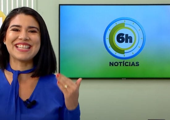 Jornal 6h Notícias foi apresentado por Bárbara Mitoso – Foto: Reprodução/TV Norte Amazonas