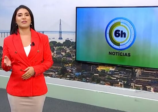 Jornal 6h Notícias foi apresentado por Bárbara Mitoso – Foto: Reprodução/TV Norte Amazonas