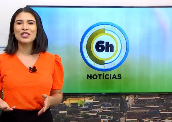 Jornal 6h Notícias foi apresentado por Bárbara Mitoso – Foto: Reprodução/TV Norte Amazonas