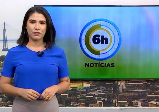 Jornal 6h Notícias foi apresentado por Bárbara Mitoso – Foto: Reprodução/TV Norte Amazonas