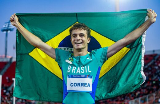 O atleta brasileiro Renan Gallina conquistou o ouro nos 200m e 4x100m - Foto: Reprodução/COB