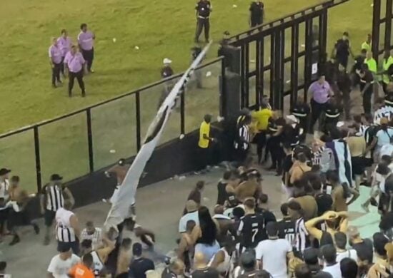 Torcida do Botafogo se envolve em briga após o jogo contra o Grêmio - Foto: Reprodução/ X @m_guimaraes94