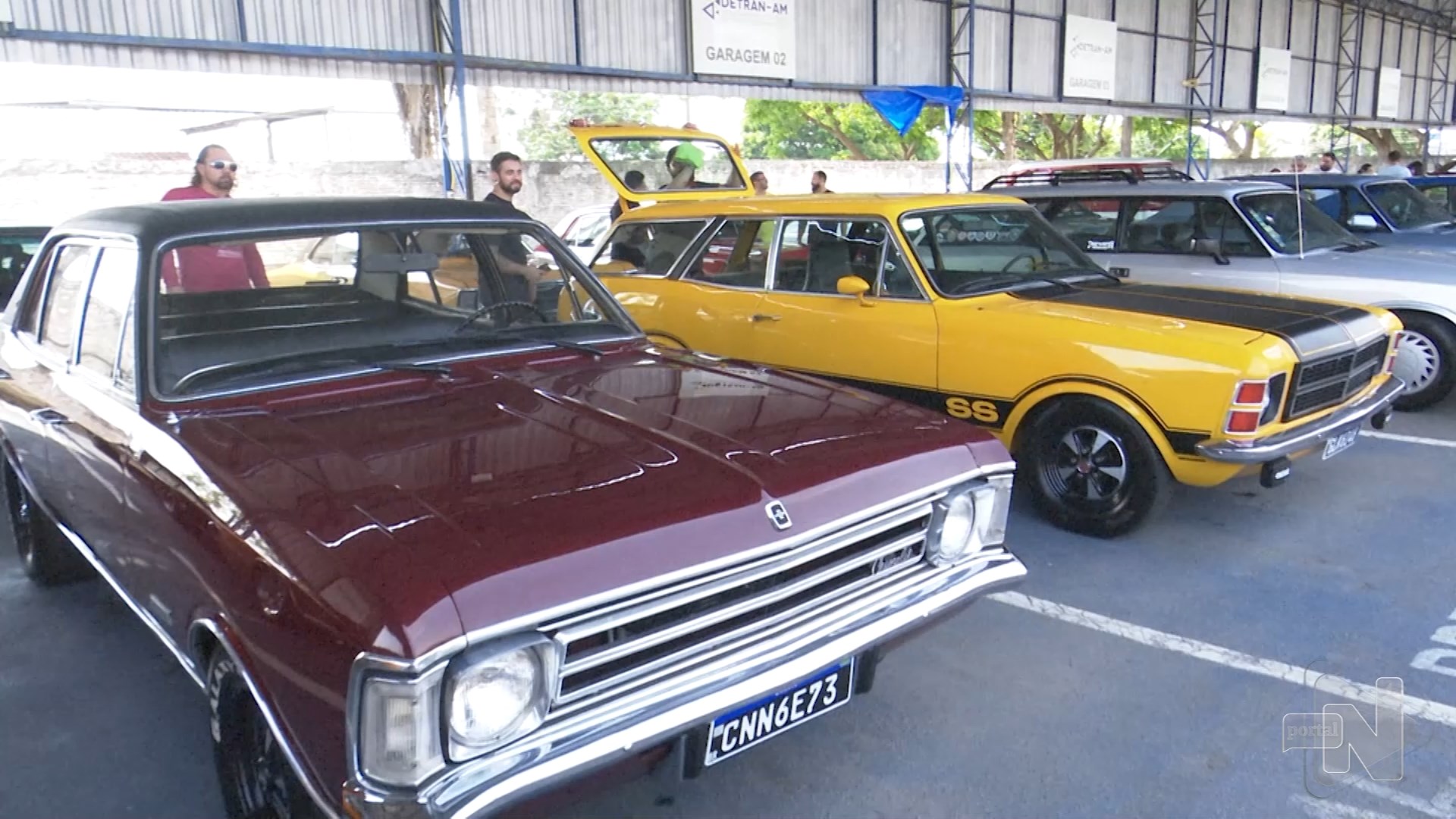 100 carros antigos fazem parte de exposição na Zona Sul de Manaus – Foto: Reprodução/TV Norte Amazonas