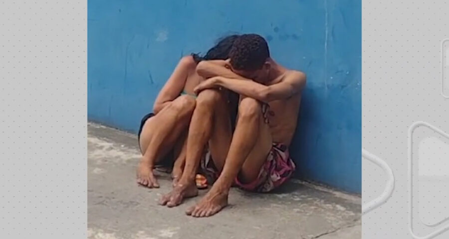 Casal é espancado após atacar e roubar homem no Centro de Manaus – Foto: Reprodução/TV Norte Amazonas