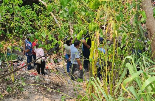 Ossada foi encontrada próximo ao local onde Débora foi encontrado no início de agosto - Foto: Waldir Adriano/TV Norte Amazonas