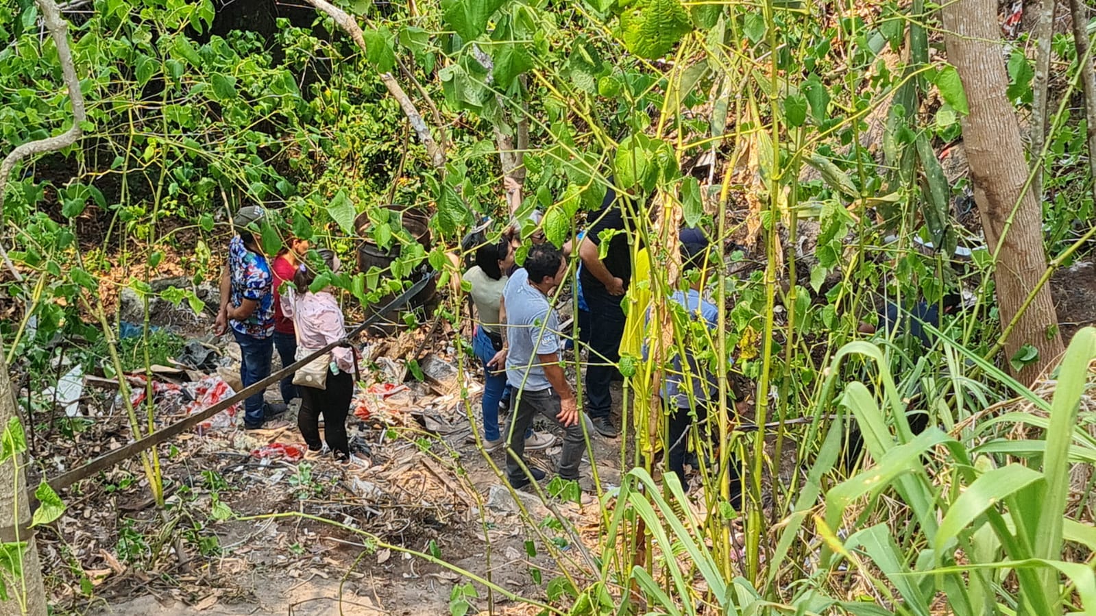 Ossada foi encontrada próximo ao local onde Débora foi encontrado no início de agosto - Foto: Waldir Adriano/TV Norte Amazonas