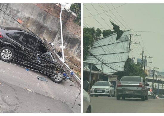 Chuva deixou rastro de destruição em ruas da cidade - Foto: Divulgação/Amazonas Energia