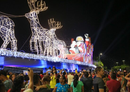 Anfiteatro da Ponta Negra enfeitado para Natal em Manaus - Foto: Arquivo/Semcom