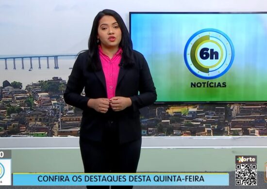 Jornal 6h Notícias foi apresentado por Luana Lima – Foto: Reprodução/TV Norte Amazonas