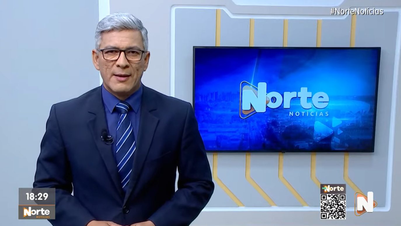 O Norte Notícias é apresentado por Valter Frota – Foto: Reprodução/TV Norte Amazonas