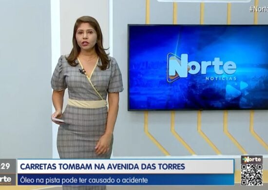 O Norte Notícias é apresentado por Mariana Rocha – Foto: Reprodução/TV Norte Amazonas