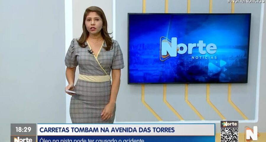 O Norte Notícias é apresentado por Mariana Rocha – Foto: Reprodução/TV Norte Amazonas