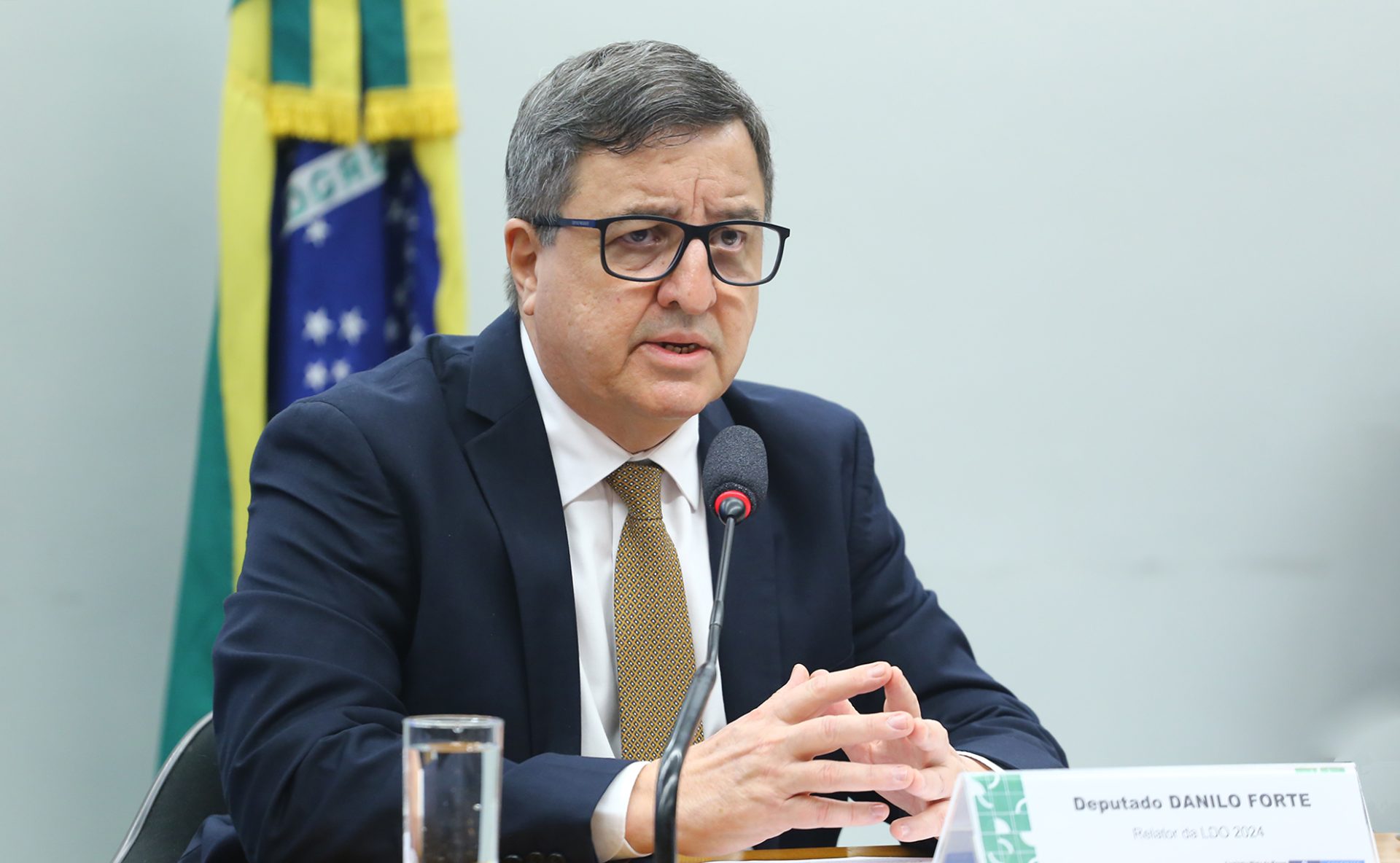 Deputado Danilo Forte (UNIÃO - CE), durante deliberação do Relatório Preliminar na Comissão Mista de Orçamento - Foto: Vinicius Loures/Câmara dos Deputados