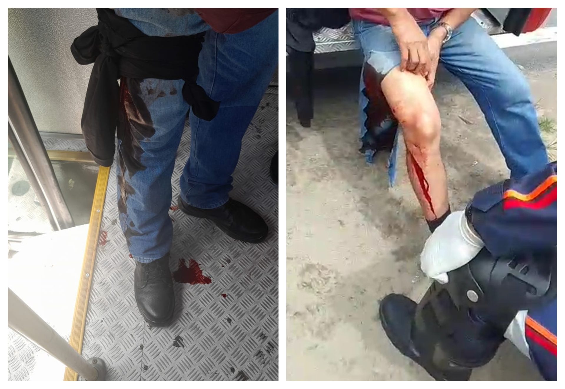 VÍDEO: passageiro leva tiro na perna em assalto a ônibus coletivo em Manaus