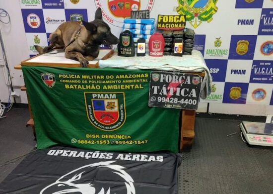 Polícia apreende em embarcação 40 kg de entorpecentes em Coari-AM - Foto: Reprodução/TV Norte Amazonas