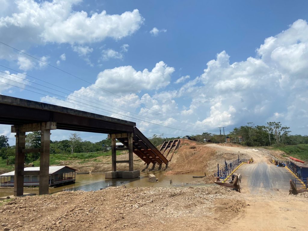 Pontes na BR-319 seguem com obras paradas - Foto: Francisco Santos/Portal Norte
