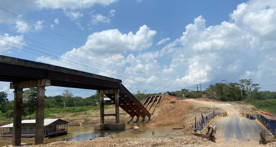 Pontes na BR-319 seguem com obras paradas - Foto: Francisco Santos/Portal Norte