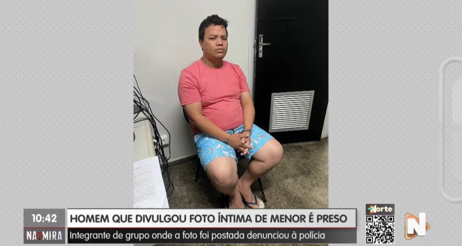 Vídeo pornô com adolescente foi apagado, mas polícia conseguiu recuperar - Foto: Reprodução/TV Norte