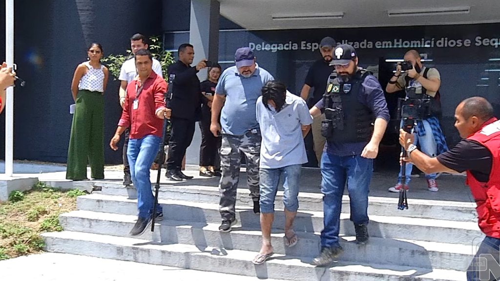 Dois suspeitos de esquartejar e queimar homem são presos em Manaus – Foto: Reprodução/TV Norte Amazonas
