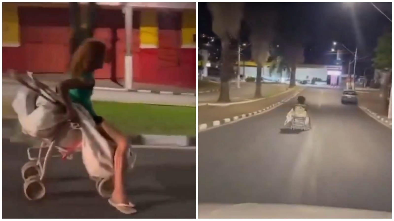 VÍDEO: motorista é ultrapassado por mulher ‘dirigindo’ carrinho de bebê em MG