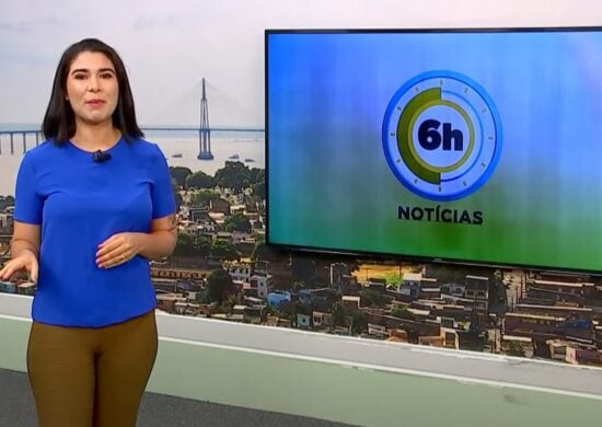 Jornal 6h Notícias foi apresentado por Bárbara Mitoso – Foto: Reprodução/TV Norte Amazonas