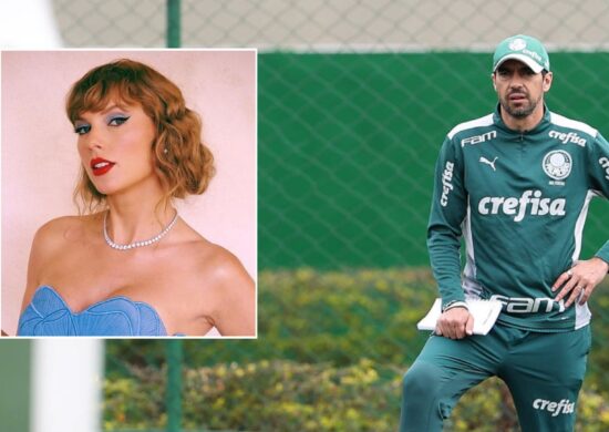 Abel Ferreira Foto: Cesar Grego/Palmeira e Taylor Swift - Foto: Reprodução/Instagram@taylorswift