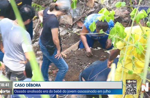 Ossada foi encontrada perto do local onde corpo da mãe foi deixado - Foto: Reprodução/TV Norte Amaznoas
