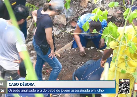 Ossada foi encontrada perto do local onde corpo da mãe foi deixado - Foto: Reprodução/TV Norte Amaznoas
