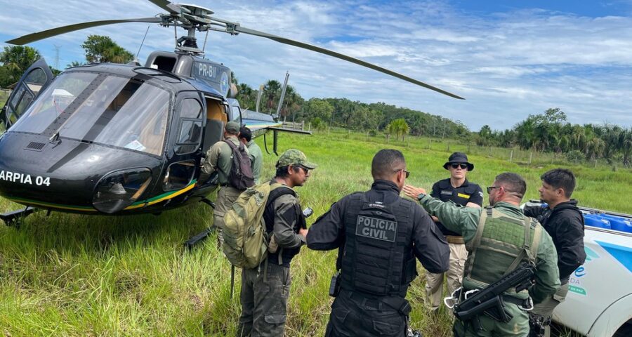 Com ajuda de helicóptero, PCAC prende suspeito de tentativa de feminicídio