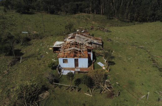 Tornado em Santa Cecília - Foto: Defesa Civil de Santa Catarina