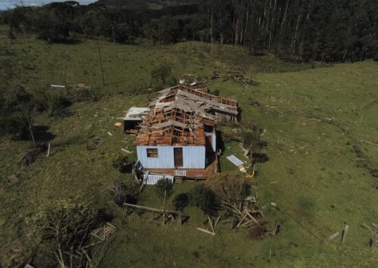 Tornado em Santa Cecília - Foto: Defesa Civil de Santa Catarina